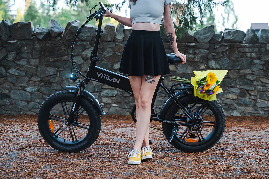 V3 2.0 Folding Fat Tires Adult All Terrain Electric Bike