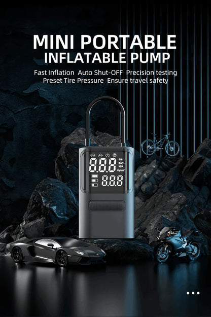 S72 Mini Compressore Portatile Gonfiaggio Rapido Auto Stop