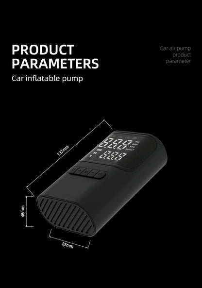 S72 Mini Compressore Portatile Gonfiaggio Rapido Auto Stop